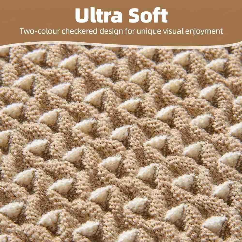 Checkered Bath Mat Super Absorbent Non Slip Bath Mats for Bathroom Floor 3D Two Tone Woven Bathroom Mat with Tassels Machine W H260316