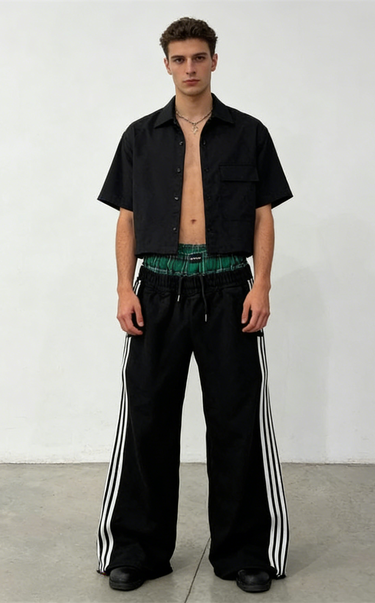 Men's Pants Y2K Retro Harajuku Double Embroidered Waist Sweatpants Hip Hop Goth Clothes Fashion Wide Leg Baggy Streetwear Unisex - view 6