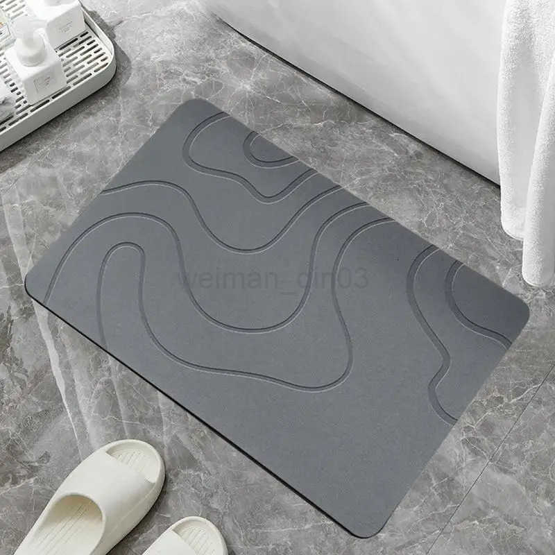Non Slip Bath Mat with Strong Suction Cups for Shower Tub Floor Soft Comfortable Quick Dry Bathroom Rug H260316