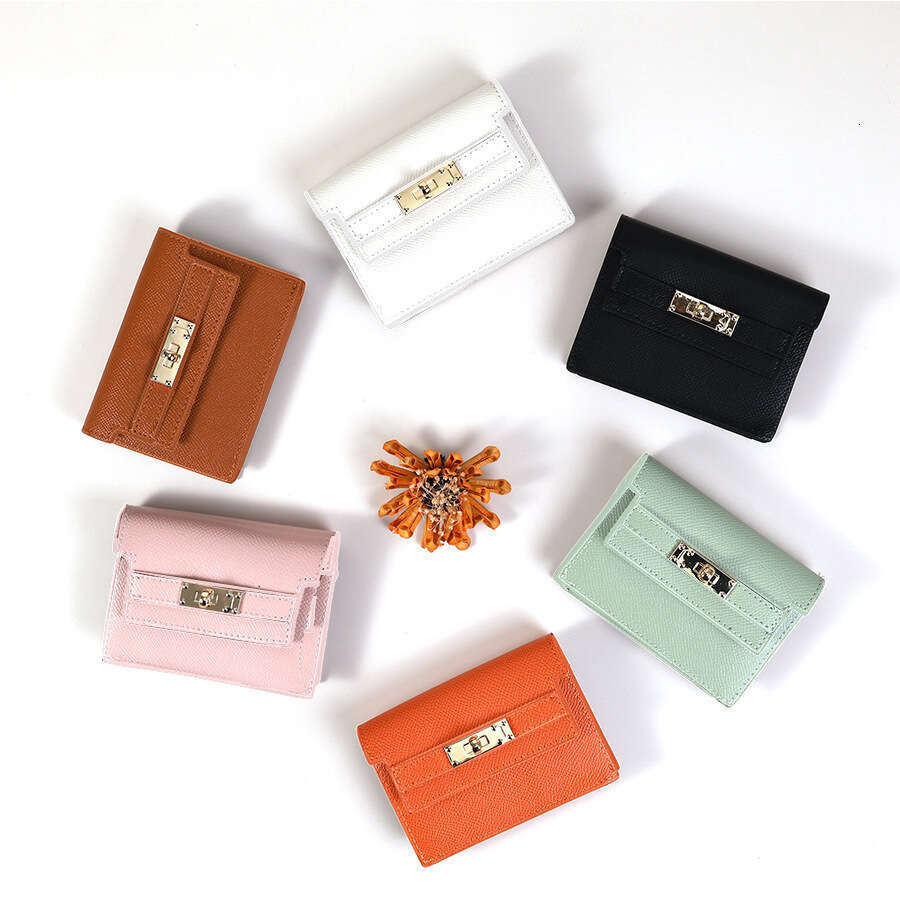 Small Square Wallet for Women, Luxury Designer Style Card Holder, Fashionable Multi-Slot Purse