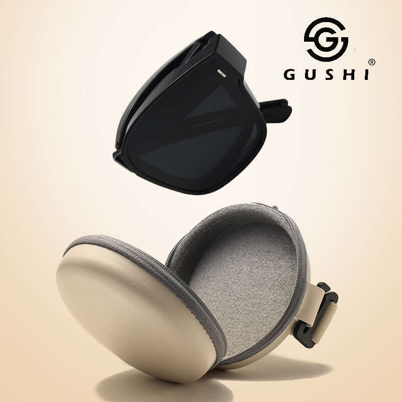 Foldable Sunglasses Set With Prescription Lens, UV Protection, Polarized, Unisex, Large Square Frame, TR Universal Sun Glasses Chunjinqiuli