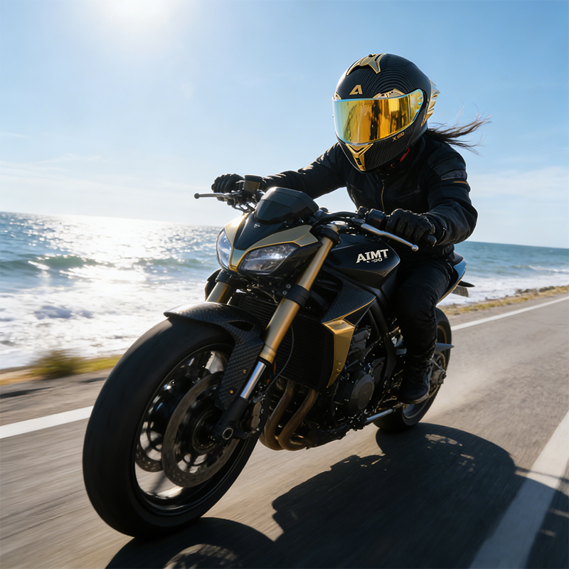 Motorcycle face mask with DOT certification. Double lens design. Motorcycle helmet for both men and women. Breathable and comfortable. Suitable for al