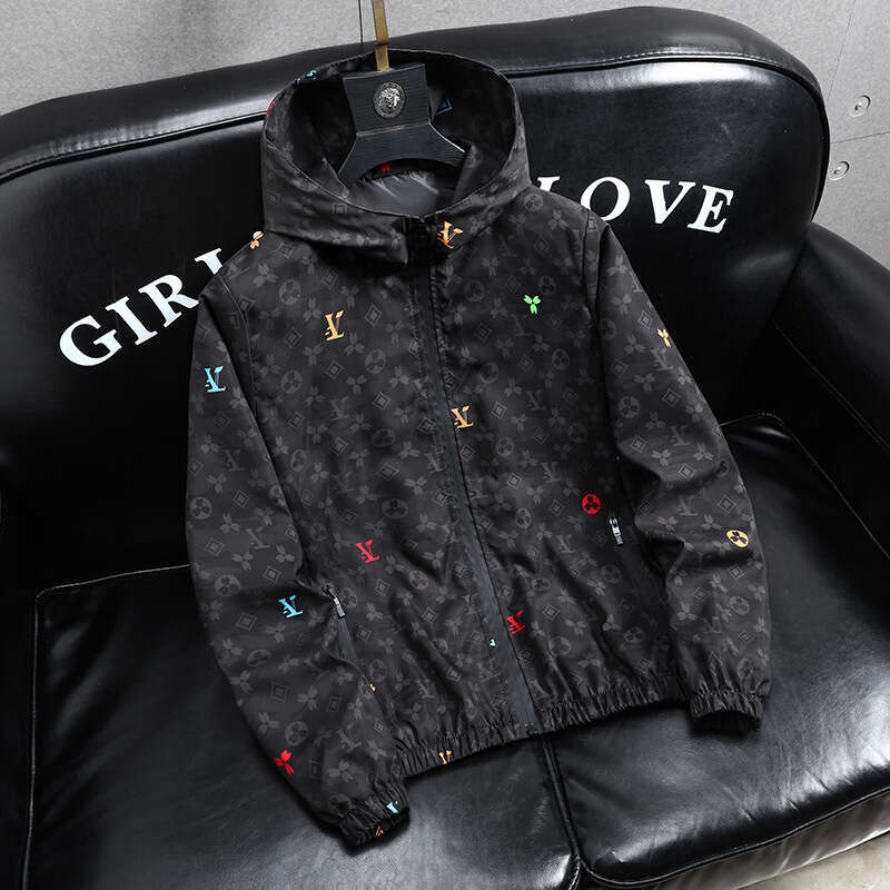 European Station Light Luxury Clothing Plus Size Spring Jacket Men's Casual Hooded Loose Oversized Coat Trendy Luanyun