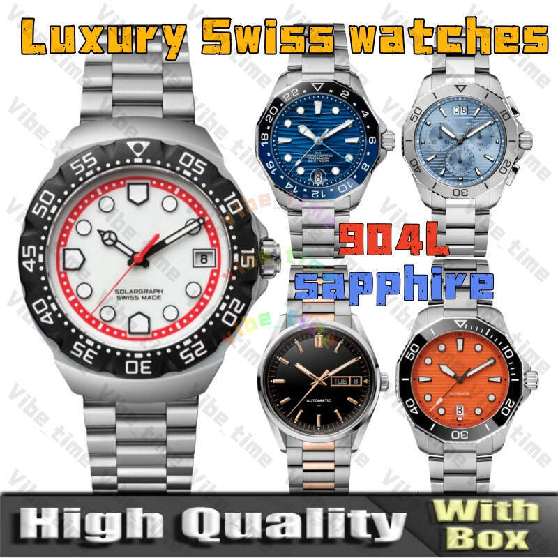 AAA TAGlies Heuerer Men F1 Watch Chronograph Stainless Steel Material Designer Watch Men Top Quality Quartz automatic Waterproof Luminous Dial Calendar Watch