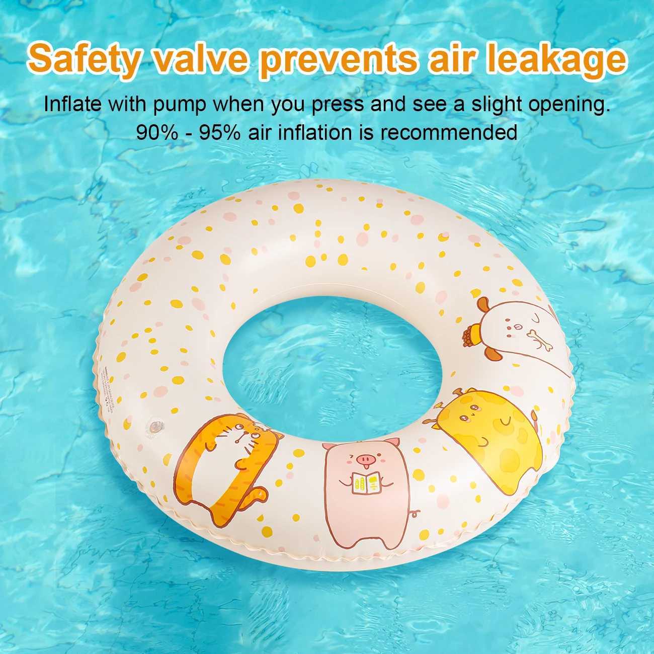 1PC Inflatable Pool Floats Adult Summer Thick Swimming Ring Suitable For Use As An Underarm Floating Ring At Pool Parties M260316