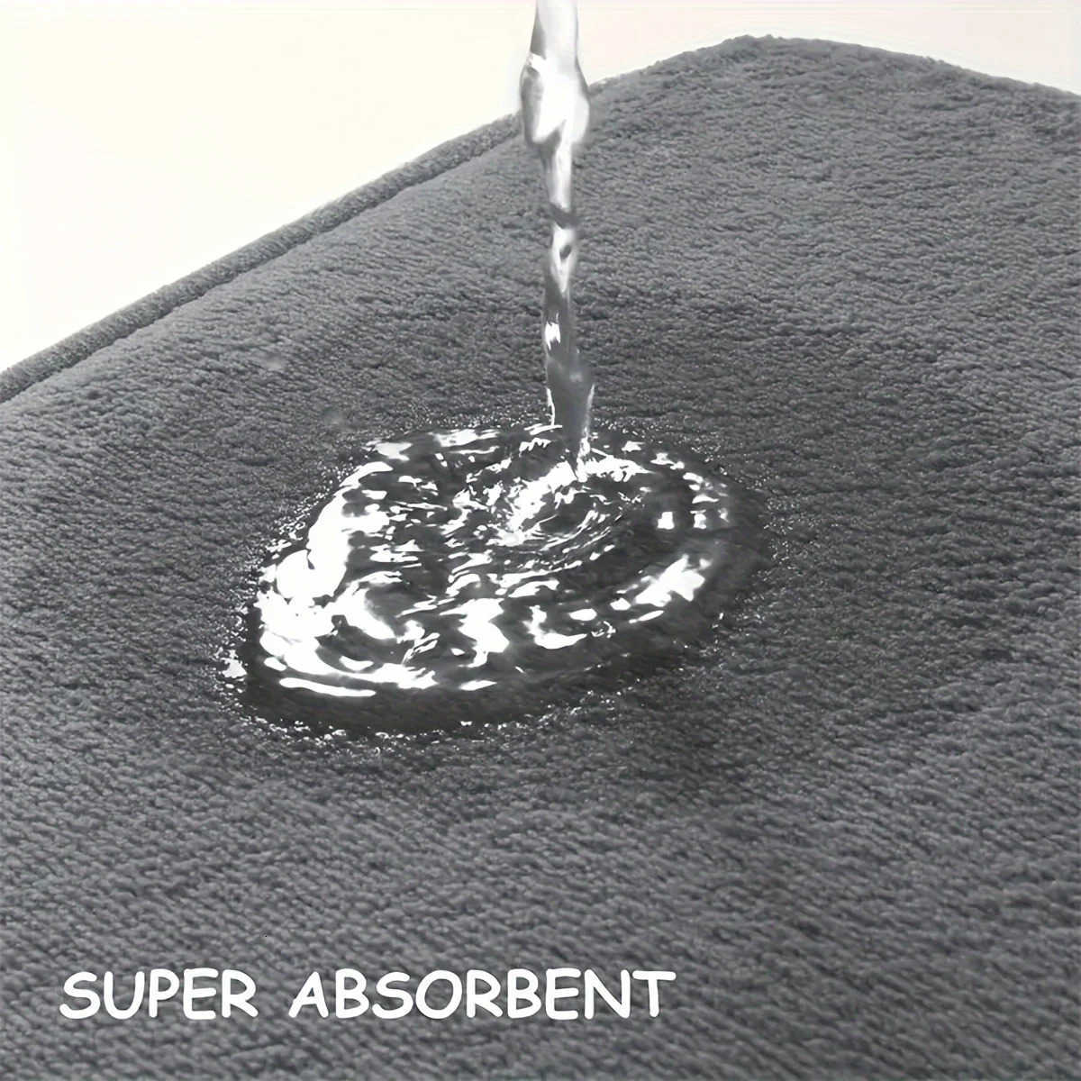 Special-shaped flannel bathroom mats toilet dirt-resistant mats anti-slip mats shower room absorbent mats door mats H260316