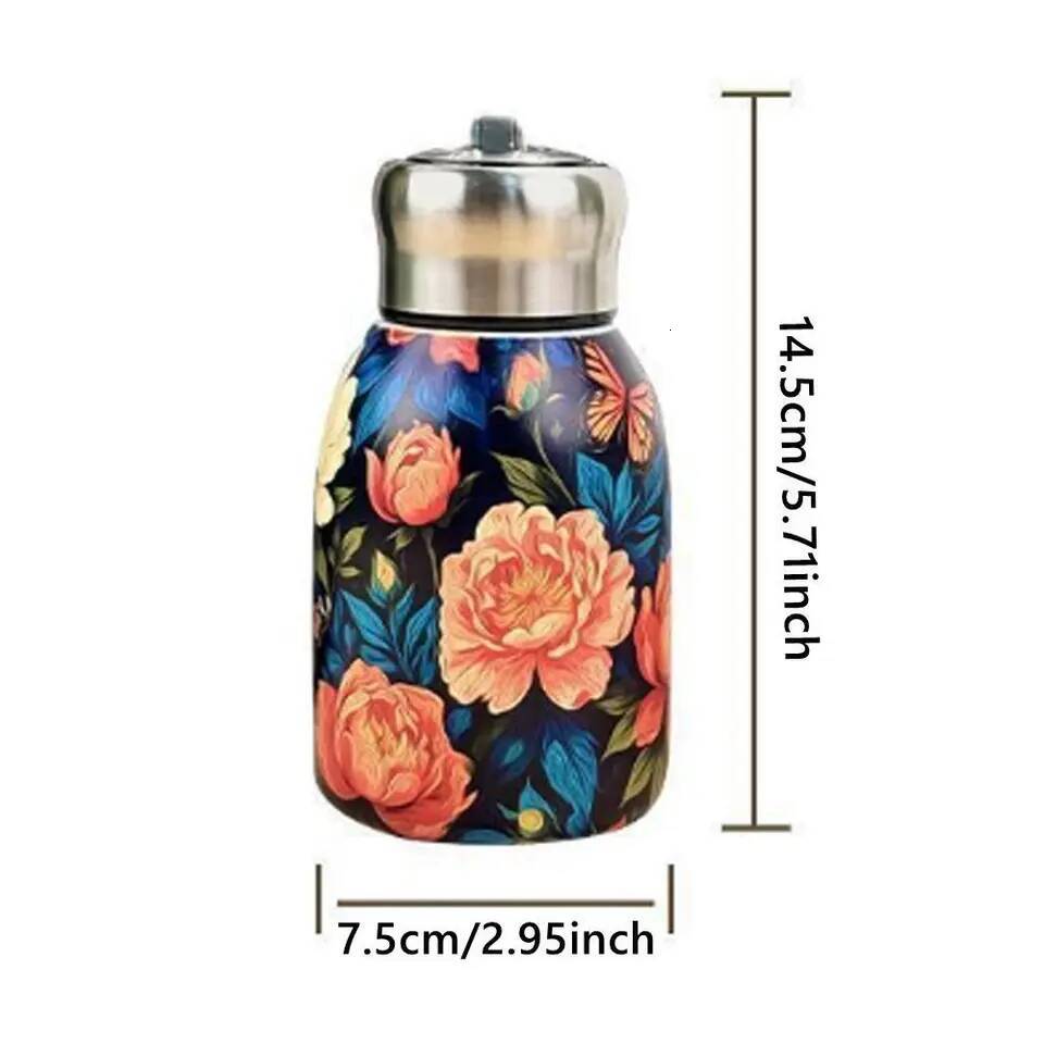 Creative Gift 316 Stainless Steel Insulated Cup 300ml Leak Proof Coffee Mug Durable Portable Water Bottle Outdoor Hiking