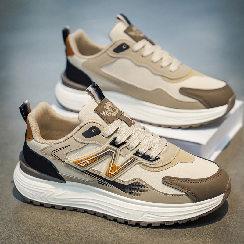 Free shipping 2026 Spring Hot Trendy Versatile Thick soled Casual Designer Sneakers Height Raising Sports Running Shoes for Teenagers