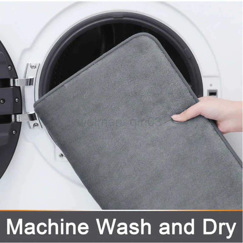 New Silicone Bath Mat Non-Slip Shower Bathroom Rug Memory Foam Carpet Soft Foot Mat Stone Floor Super Absorbent Quick Dry Rug H260316