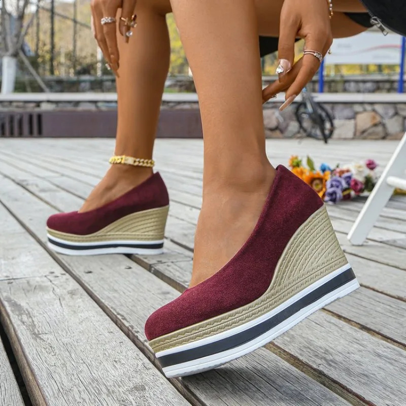 Women Shoes Loafers Wedges Platform High Heels Sandals Summer Trend Casual Shoes Dress Pumps Sandalias Mujer 260625 - view 4