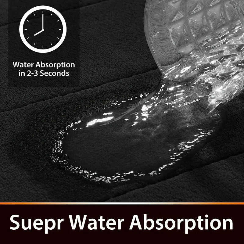 Cartoon flannel bathroom special-shaped absorbent cushion furry shower room non-slip floor mat thick toilet mat entrance mat H260316