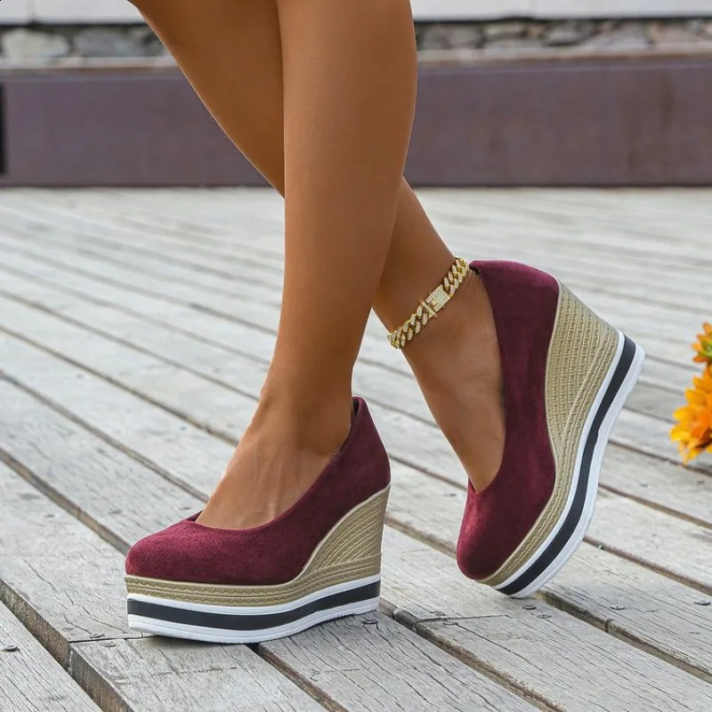 Women Shoes Loafers Wedges Platform High Heels Sandals Summer Trend Casual Shoes Dress Pumps Sandalias Mujer 260625 - view 3
