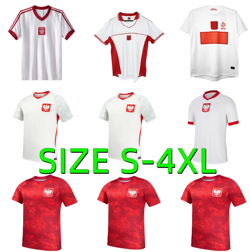 2026 2027 Poland LEWANDOWSKI national team Soccer Jerseys 24 25 26 27 Polska MILIK PISZCZEK PIATEK GROSICKI KRYCHOWIAK ZIELINSKI 1982 1997 2012 retro football shirt
