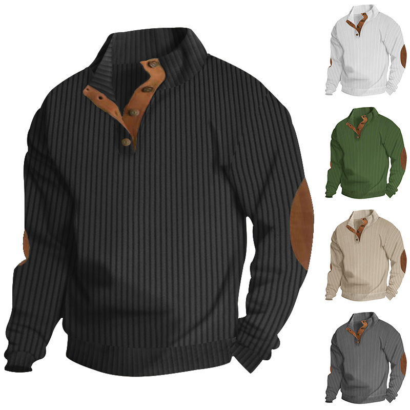 European And American Spring And Designer T-shirt Autumn Men's Swea Fashionable Designer Hoodie Casual Jacket Longsleeve Popular Polo Standup Collar Top