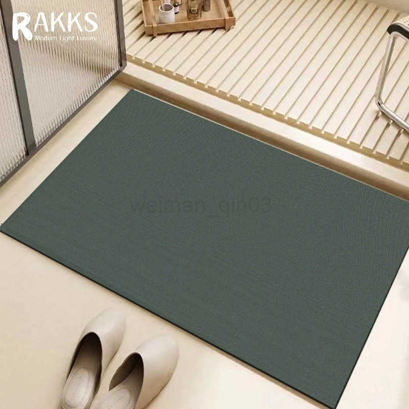 RAKKS 3D Pattern Diatomite Bath Mat Super Absorbent Quick Dry Bathroom Rug Non-Slip Bathtub Pad Anti-Slip Floor Mat Home Carpet H260316