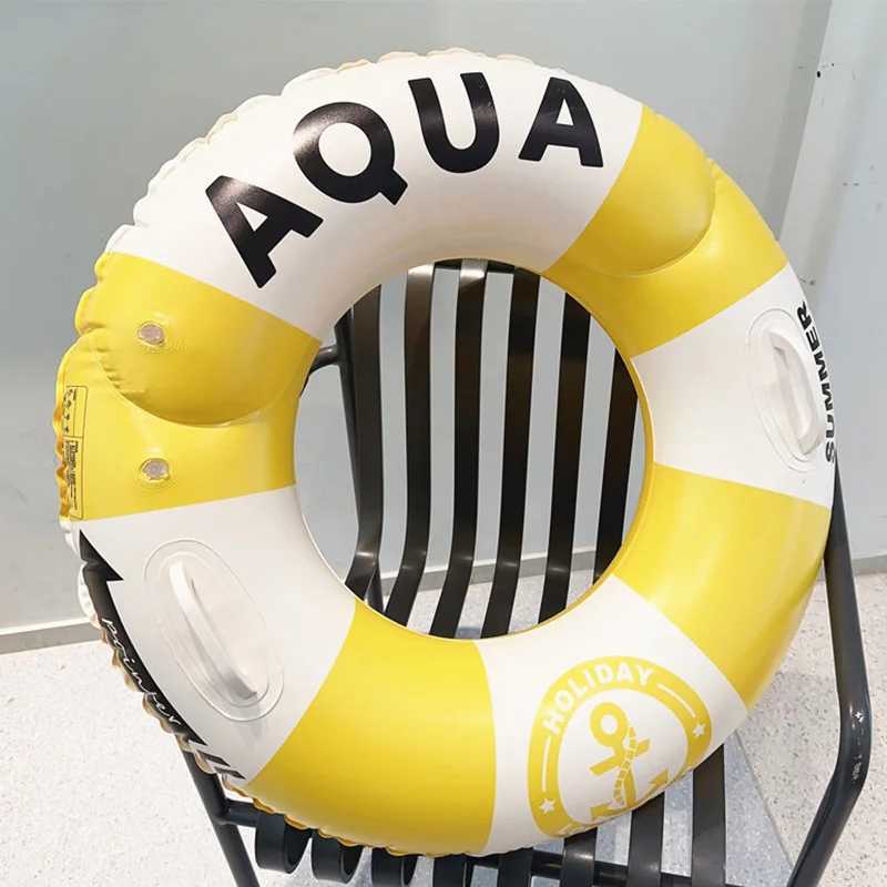 Adult Pool Float Inflatable Swim Tube Swim Accessory Swimming Ring For Summer Water Sports Swimming Circle Swim Float M260316