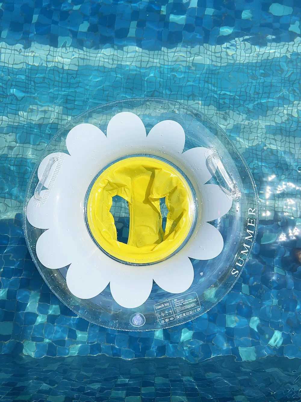 1pcs Flower Swim Pool Float Inflatable Swim Tube For Summer Water Beach Swimming Seat Ring Swim Ring Float M260316