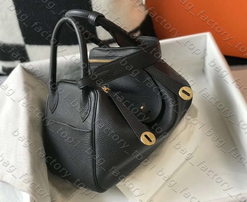 Luxury Designer 20A Top Grade Mirror Quality Totes Women's Leather Lindy Handbag Shoulder Purse Top Craft All TOGO Handbags Bag Size 26Cm 30Cm 19Cm Lindy 26 Bag 981