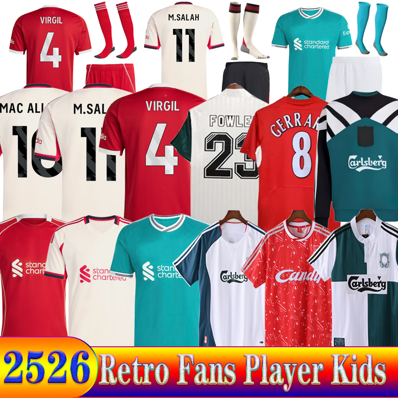 25 26 LiverpPudlian soccer jerseys S-4XL MAC ALLISTER ALEXANDE R-ARNOL D LUIS DIAZ GAKPO 2026 DARWIN SZOBOSZLAI jersey fans player football shirt Mens Kids Kit sock Ful