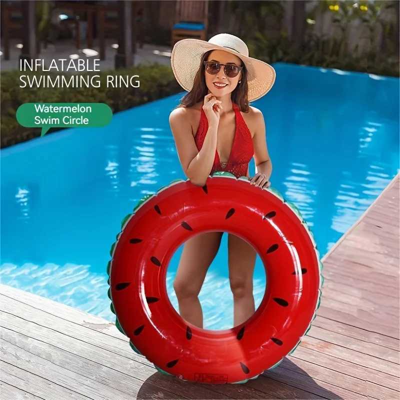 Swimming Ring Fruit Styling Adult Swimming Ring Summer Swimming Essential Supplies Beach Pool Floatation Ring Without Pump G21 M260316