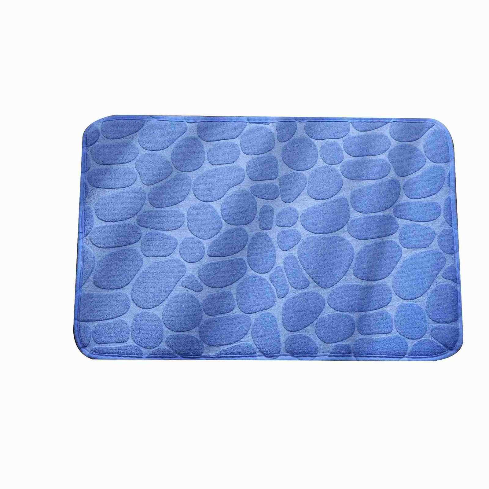 Cobblestone embossed door mat non-slip absorbent bath mat Floor decoration mat Shower room bath mat coral wool sponge mat H260316