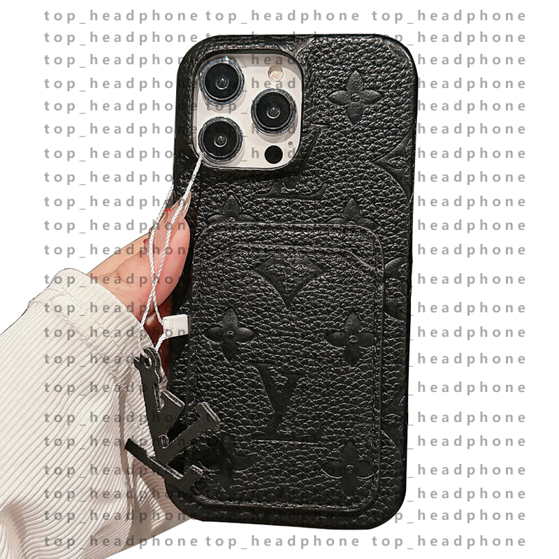 iPhone17 Pro Max Phone Case Designer Card Pocket PhoneCase with for iPhone 16 ProMax Cases Apple 15 14 13 12 Plus Cell Phone Cases Leather Mobile Cover