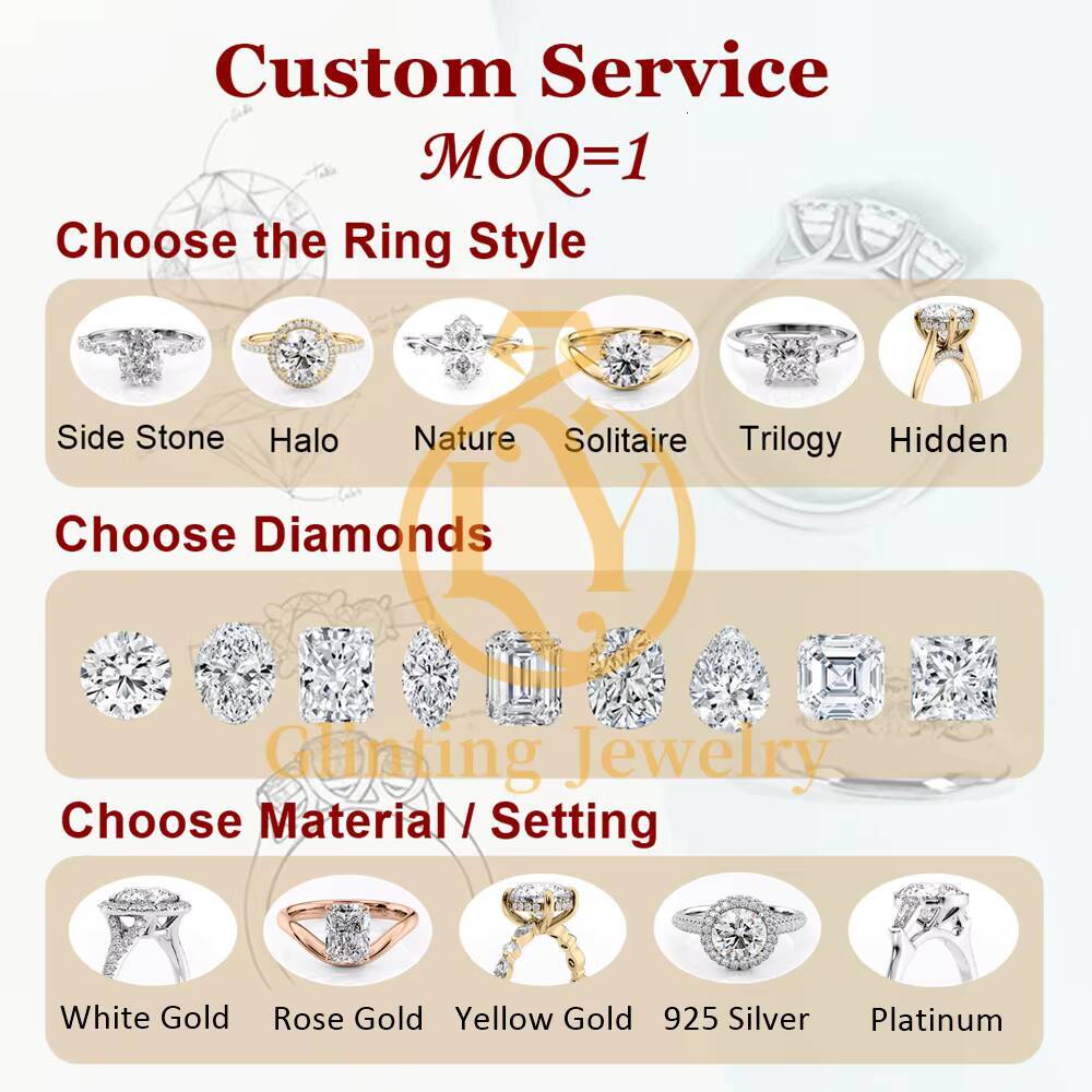 High Quality IGI Certified Lab Grown Diamond Unisex Custom Oval CVD Vvs Solitaire Engagement Ring Luxury Rhodium Plated 18K Gold