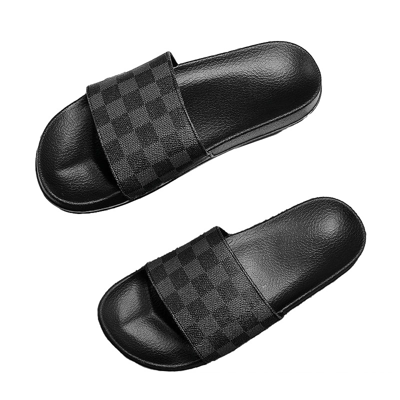 Free Shipping Luxury Premium Slippers 2026 Men's Trendy Embroidery Tiger Flip Flops, European Style Outdoor Slippers 39-46