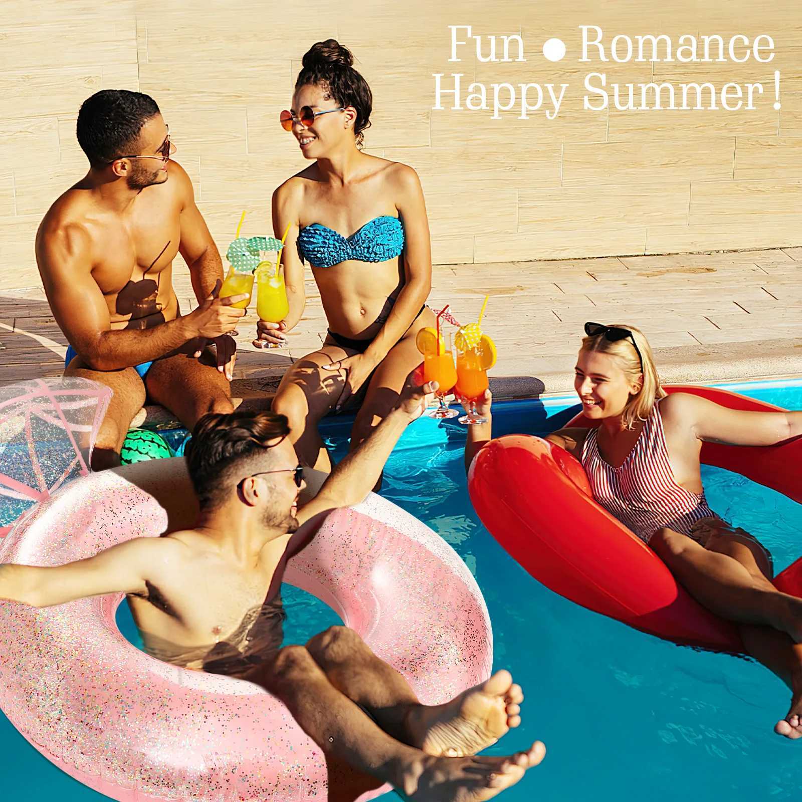 HeySplash Pool Floats Inflatable Diamond Ring Pool Float arge Engagement Ring Floatie for Bachelorette Party Swim Tube Toy Raft M260316