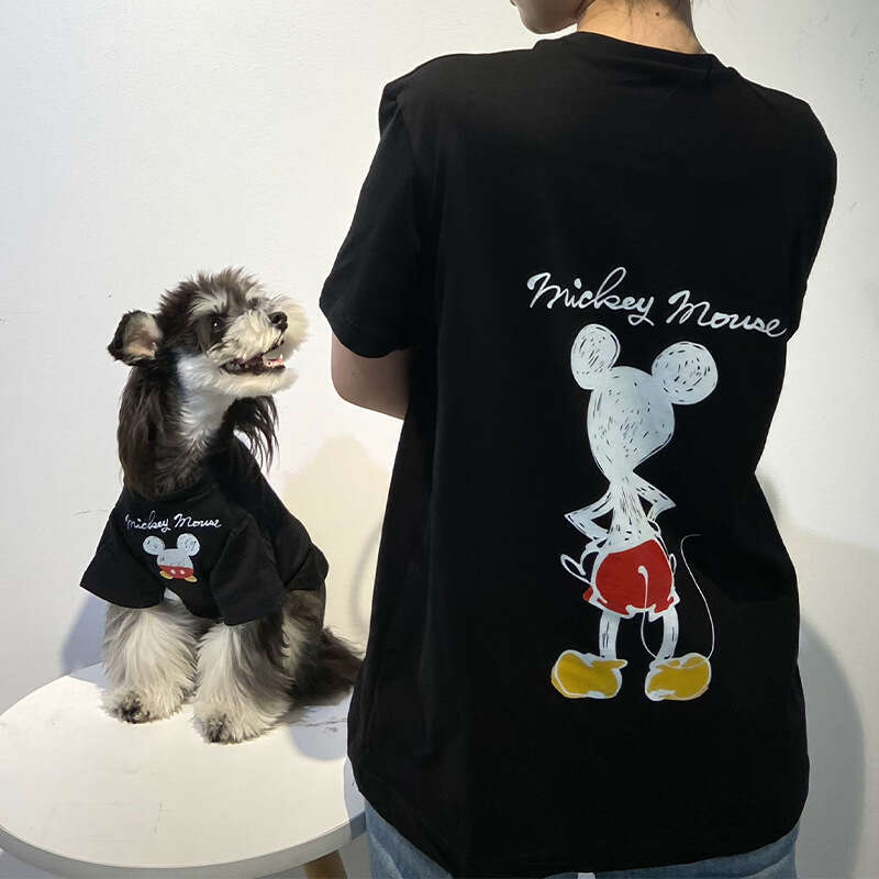 Famous brand Dog Clothes Spring Summer Thin T Shirt Trendy Brand Short Sleeve Small Dogs Teddy Schnauzer Corgi Pet Parent Child Outfit pupakaIK