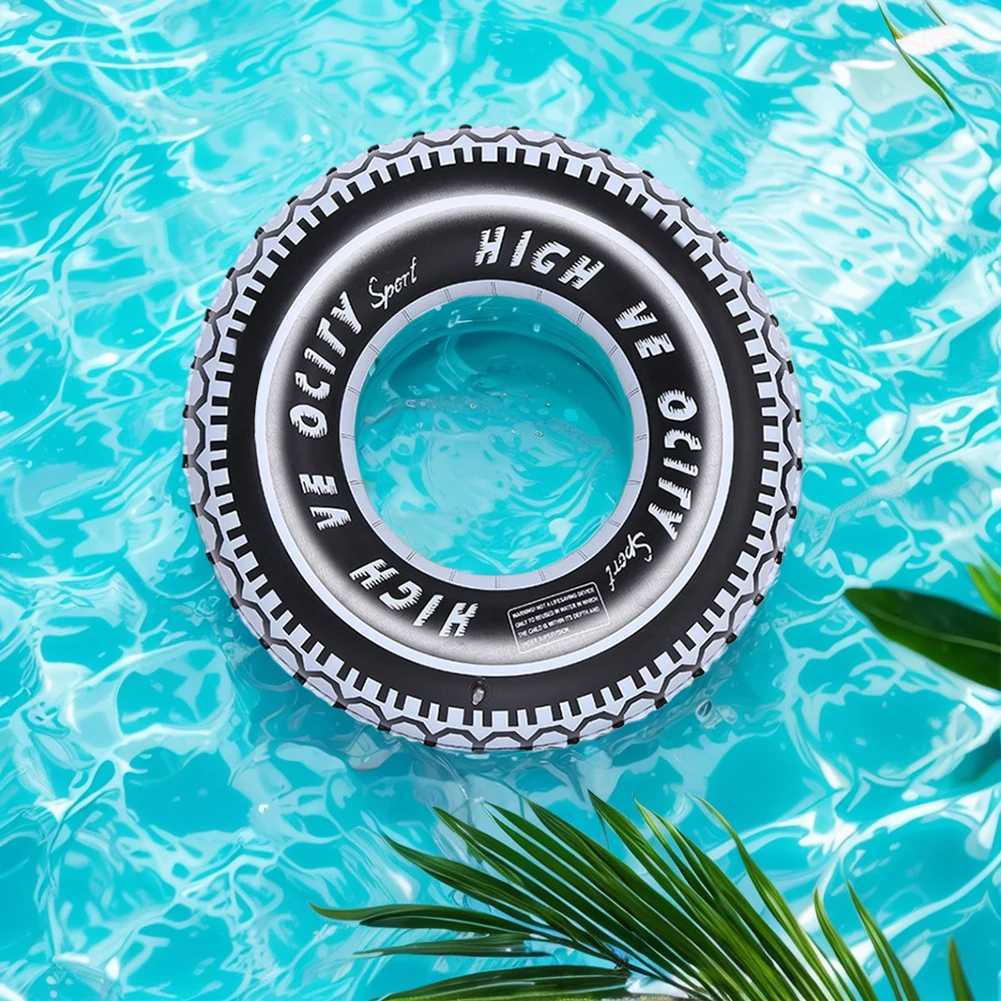 Inflatable Tire Swim Tube Pool Float Thickened Pool Floating Rings Inflatable Swimming Ring Air Mattress Water Play Beach Toys M260316