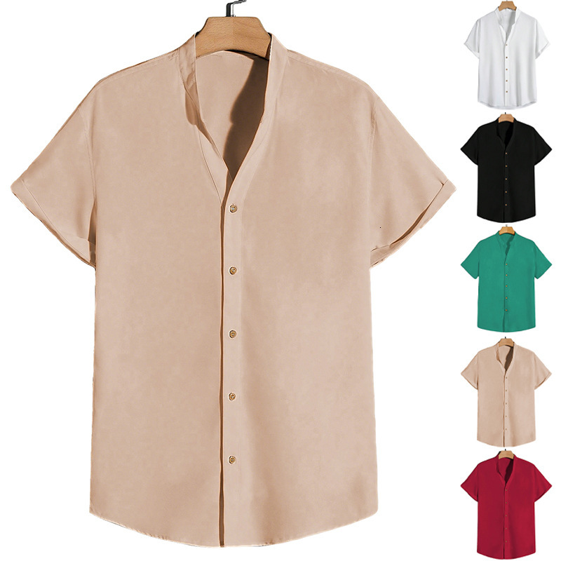 Designer T-shirt European And American Summer New Men's Fashion Polo Simple Solid Color Shirt American Casual Beach Designer Hoodie Short Sleeve