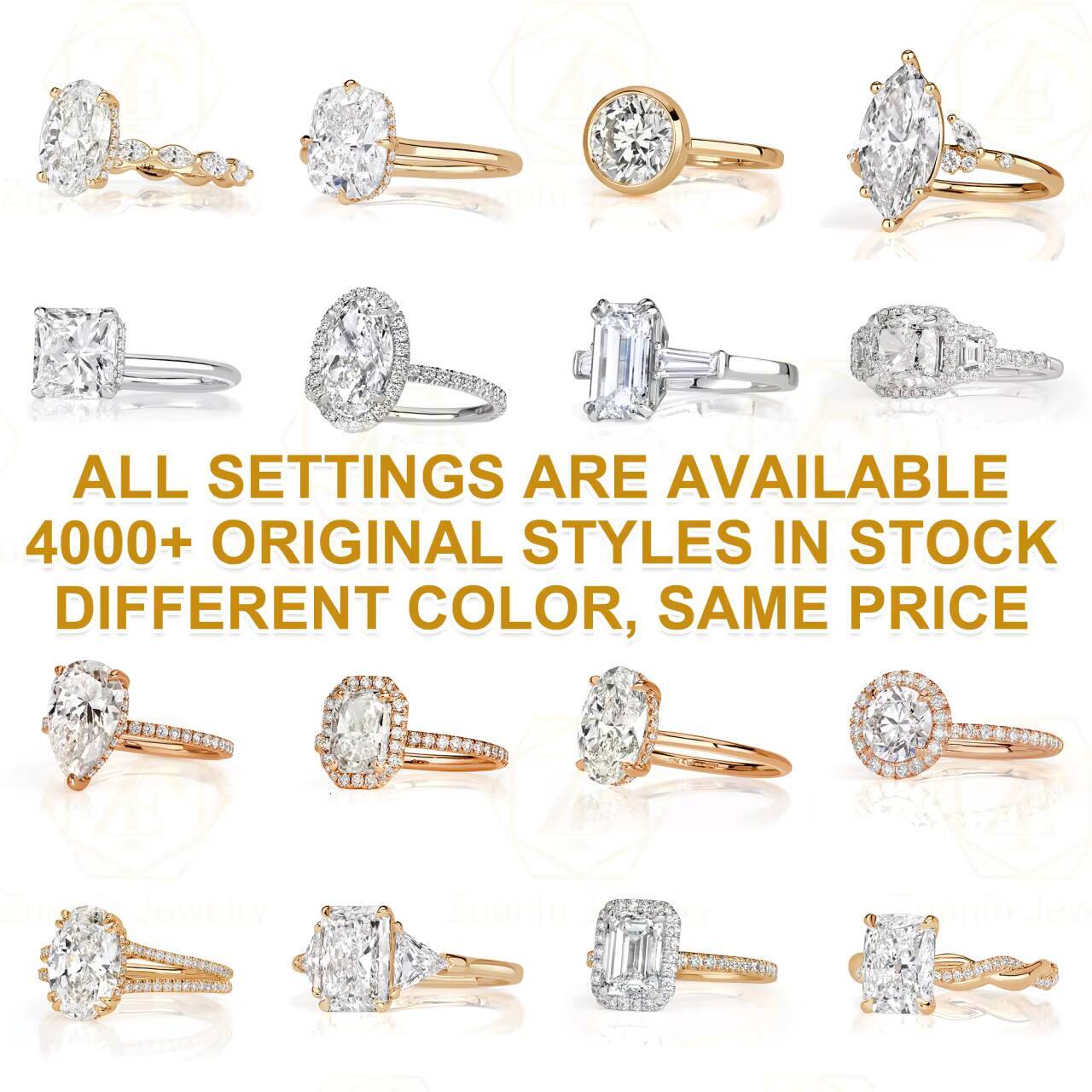 IGI Certified VVS Lab Grown Diamond Solitaire Engagement Ring Women Extended Cushion Cut 10K 14K 18K Gold Wedding Rings