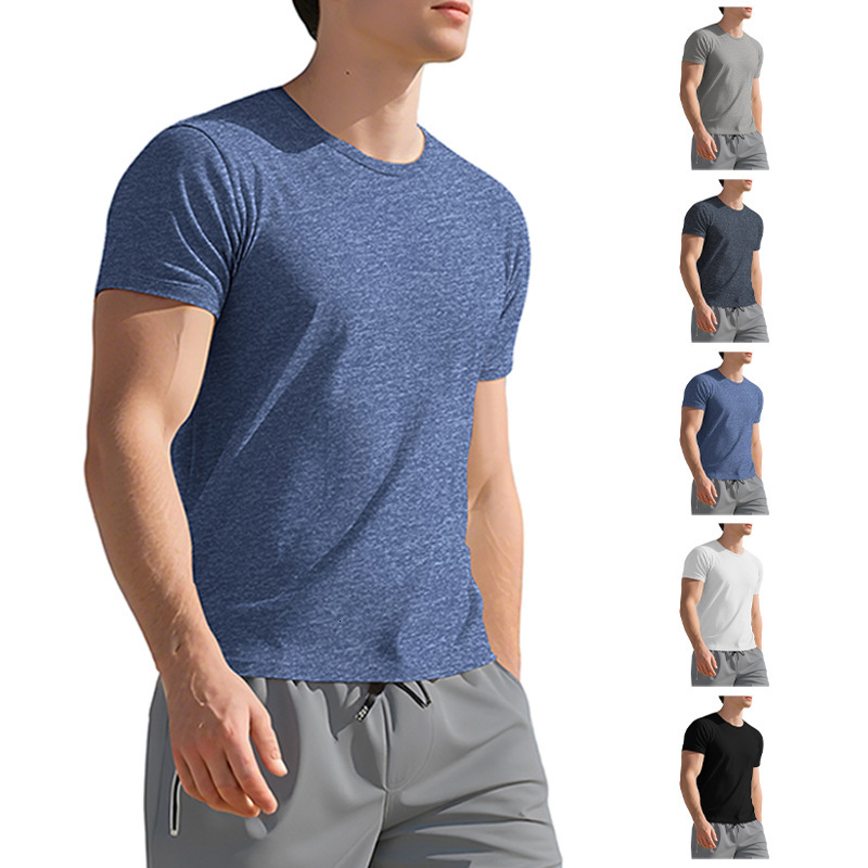 Fitness Casual Autumn Summer Designer Hoodie Men's Youth Swea Breathable Slim Fit Round Designer T-shirt Neck Base Layer Polo Sports Running Short Sleeve