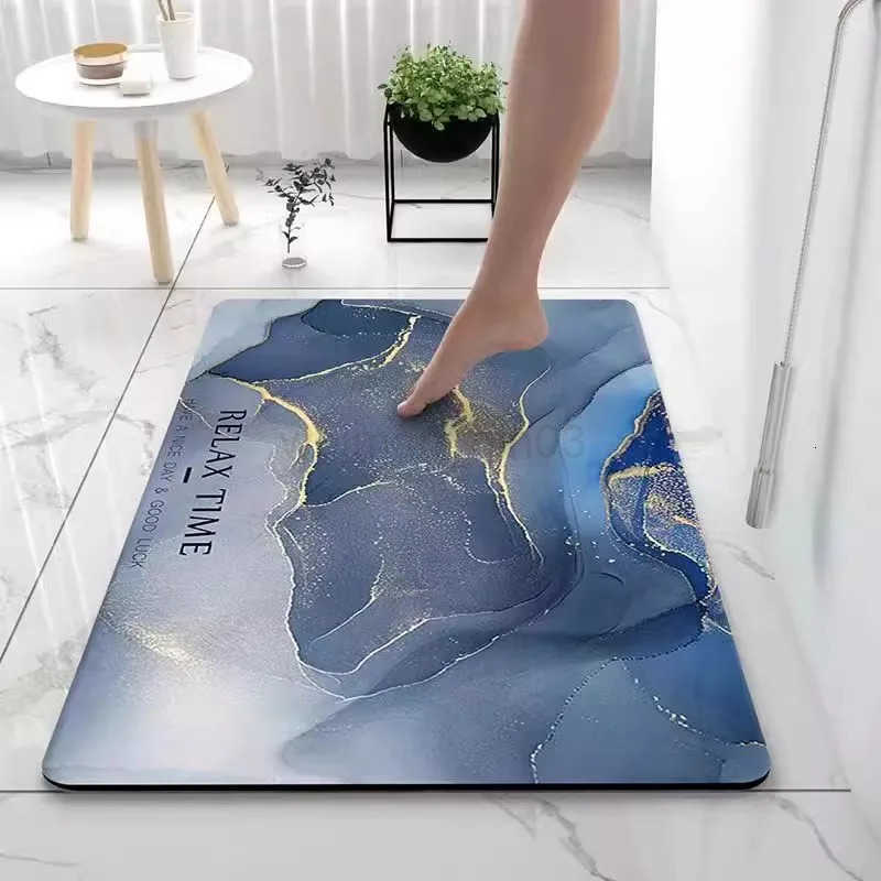 Soft diatom mud bathroom absorbent floor mat non-slip quick-drying foot mat toilet door mat toilet carpet H260316