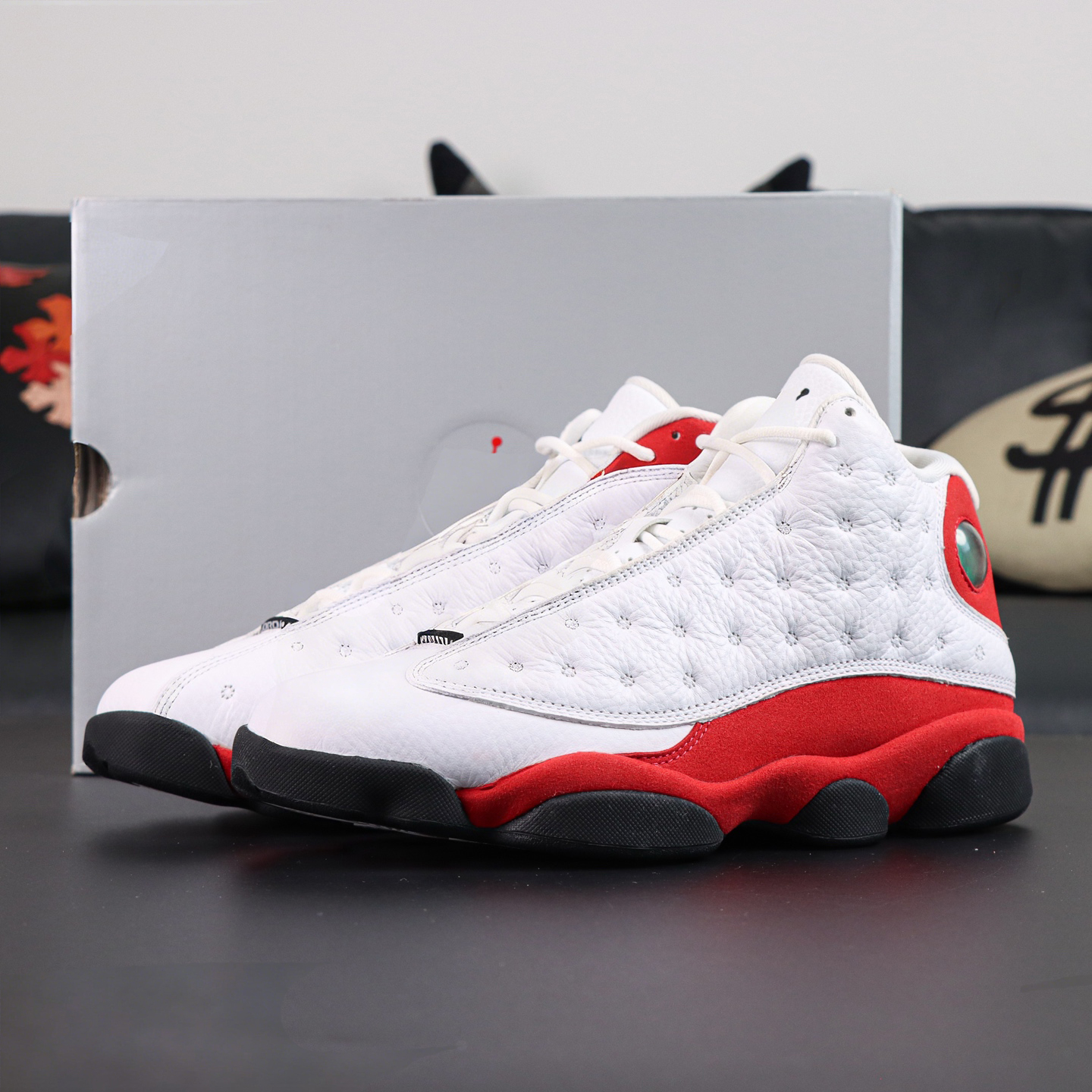 With Origianl Box 13 Retro True Red Chicago OG LJR Grade Baskeball Shoes 2026 Leather Upper S2 Top Version Classic Sneakers