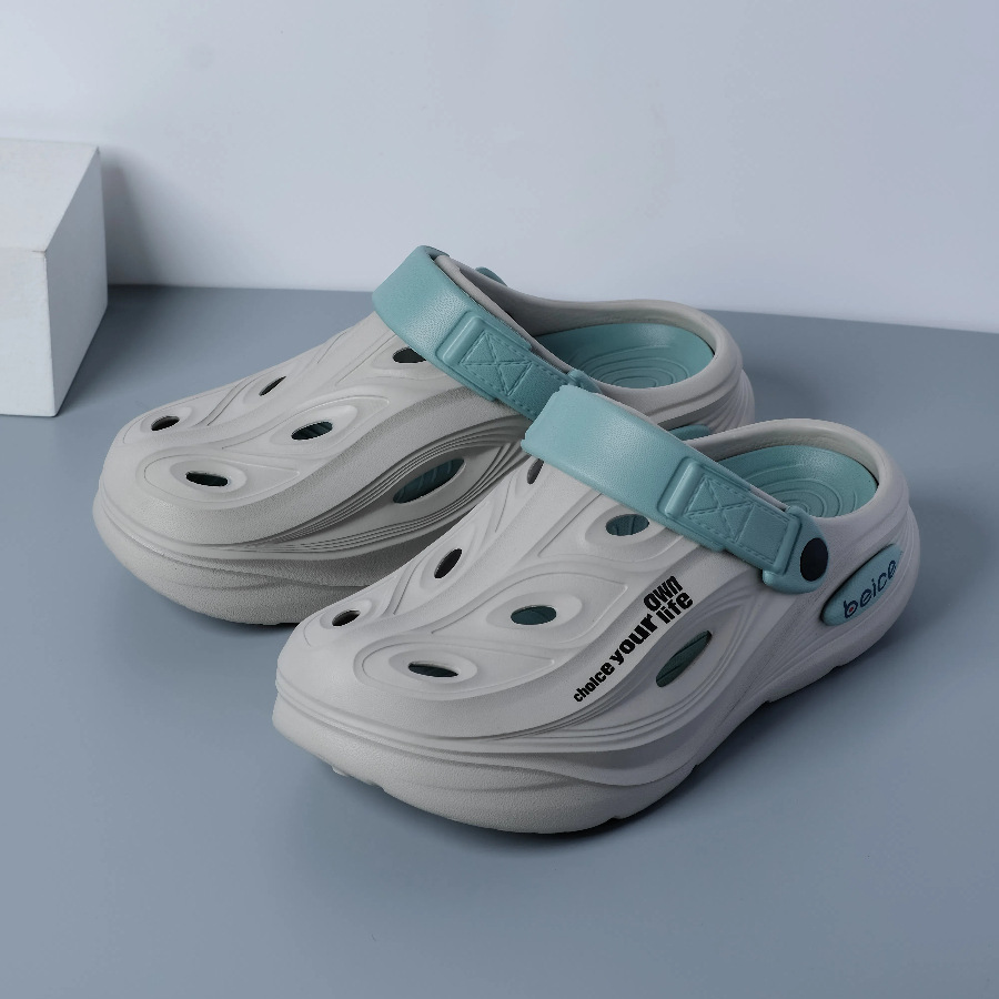 Unisex EVA Clogs Streamline Pattern Non-slip Sole Outdoor Beach Pool Slippers Lightweight Casual Shoes Teenagers For Boys Girls Free shipping