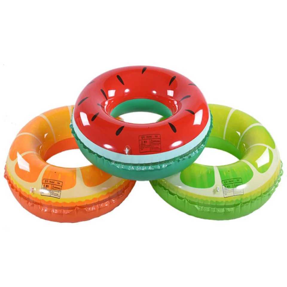 Watermelon Swim Ring Inflatable Float Backyard Pool Float Circle For Adult Children Summer Water Sports Outdoor Game M260316