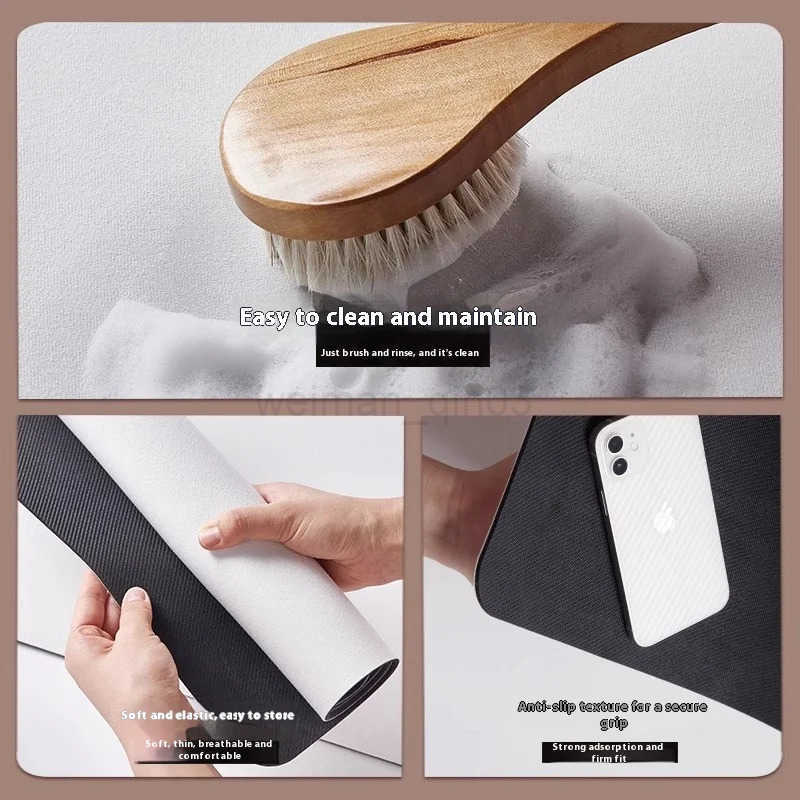 VIKAMA Bathroom Anti Slip Quick Dry Rug Cat Pattern Absorbent Wear Resistant Easy Clean Bath Mat Home Decor H260316