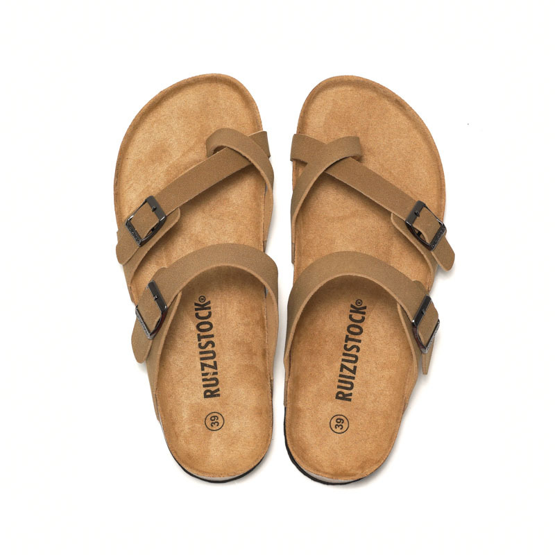 RUIZUSTOCK Free delivery Slippers Fashionable and casual cork slippers cool slippers comfortable beach shoes for outdoor wear