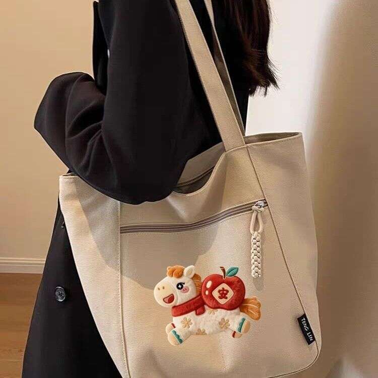 Luxury Shoulder Bags Totes Hobo Year Of The Horse New Red Fashion All Match Cute Large Capacity Simple Versatile Casual Handbag For Women SENYY