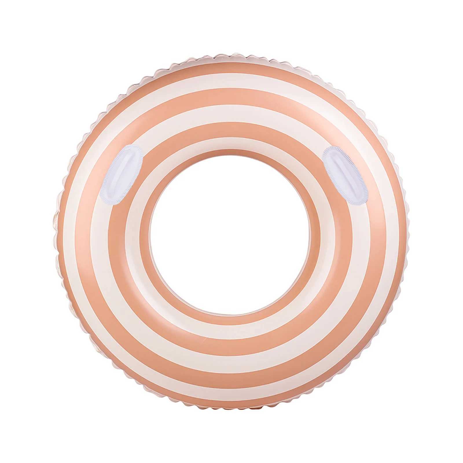 32 Inch Pool Tube With Handles Retro Orange Green Blue Swim Pool Rings Inflatable Float Loungers Tube Buoyancy Belt for Adults M260316