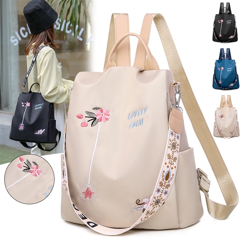 2024 Waterproof Oxford Women Backpack Fashion Anti-theft Women Backpacks Print School Bag High Quality Large Capacity Backpack260228ww