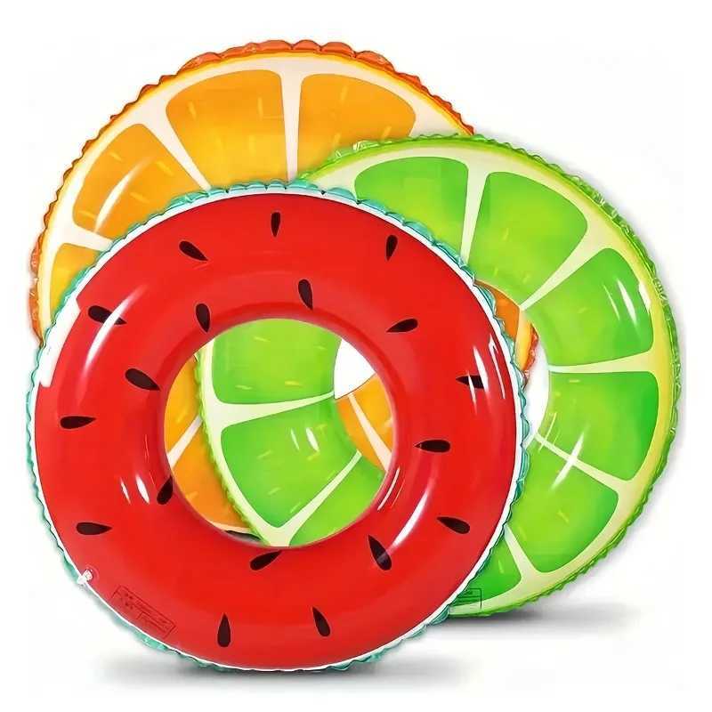 Swimming Ring Fruit Styling Adult Swimming Ring Summer Swimming Essential Supplies Beach Pool Floatation Ring Without Pump G21 M260316