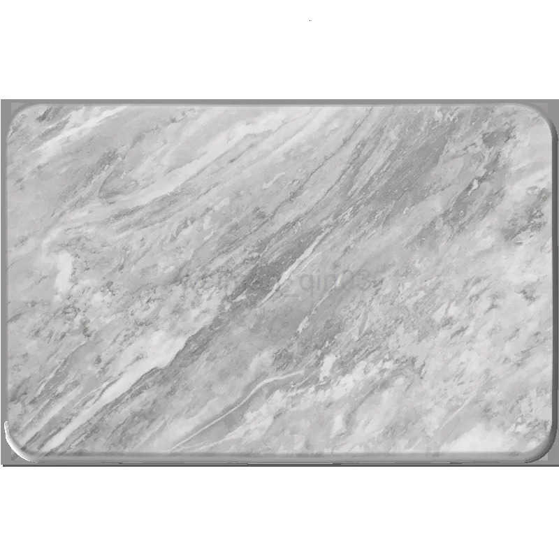 VIKAMA Diatomite Carpet Home Decor Bathroom Porch Imitation Marble Texture Absorbent Non-Slip And Dirt-Resistant Easy To Clean H260316