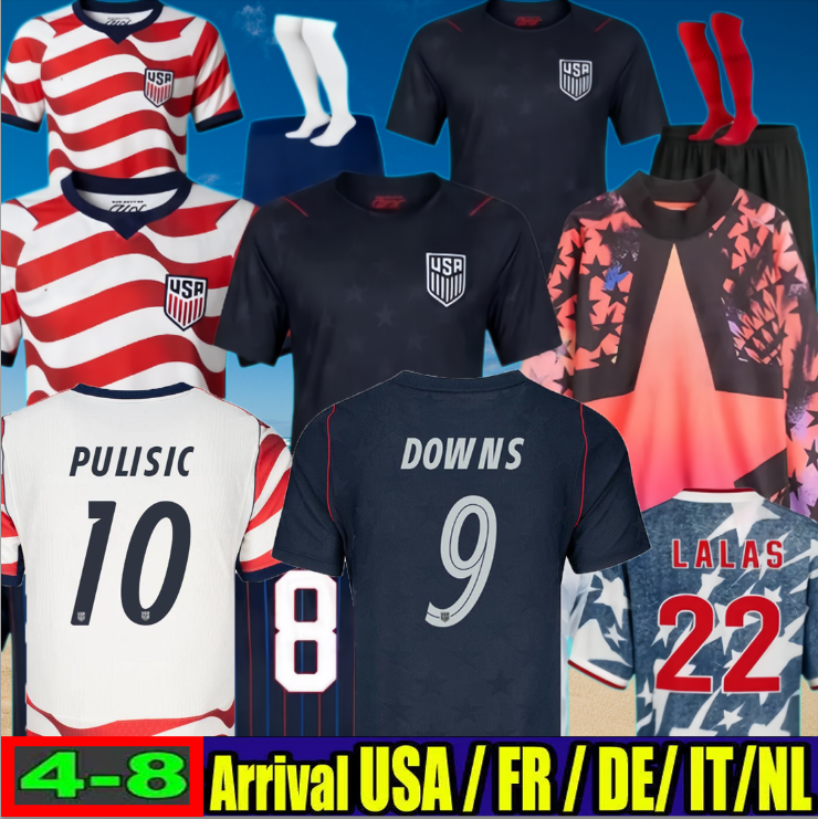 2026 PULISIC MCKENNIE Football Jersey 26 27 ERTZ ALTIDORE PRESS WOOD MORGAN LLOYD 2025 2026 America Football Shirt United States Camisetas USA USMNT