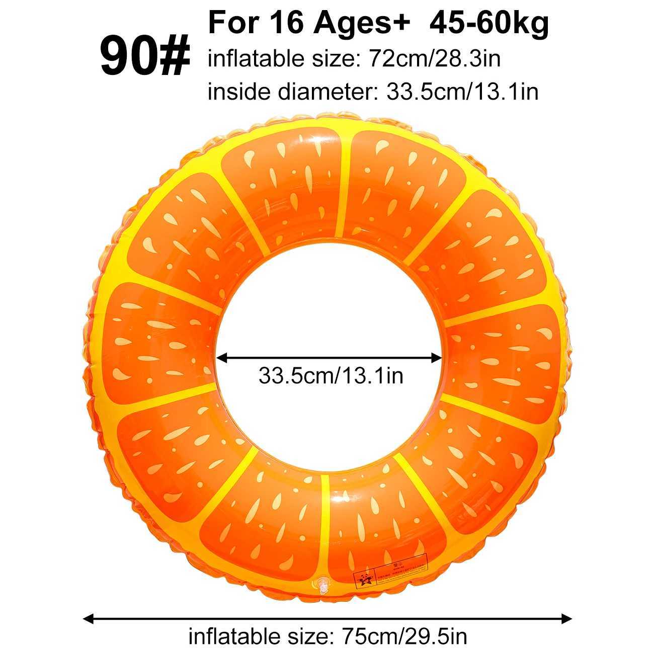 1PC Inflatable Swimming Pool Floating Ring Fruit Tubular Ring Fruit Swim Tubes Swimming Pool Floating Beach Swimming Party M260316