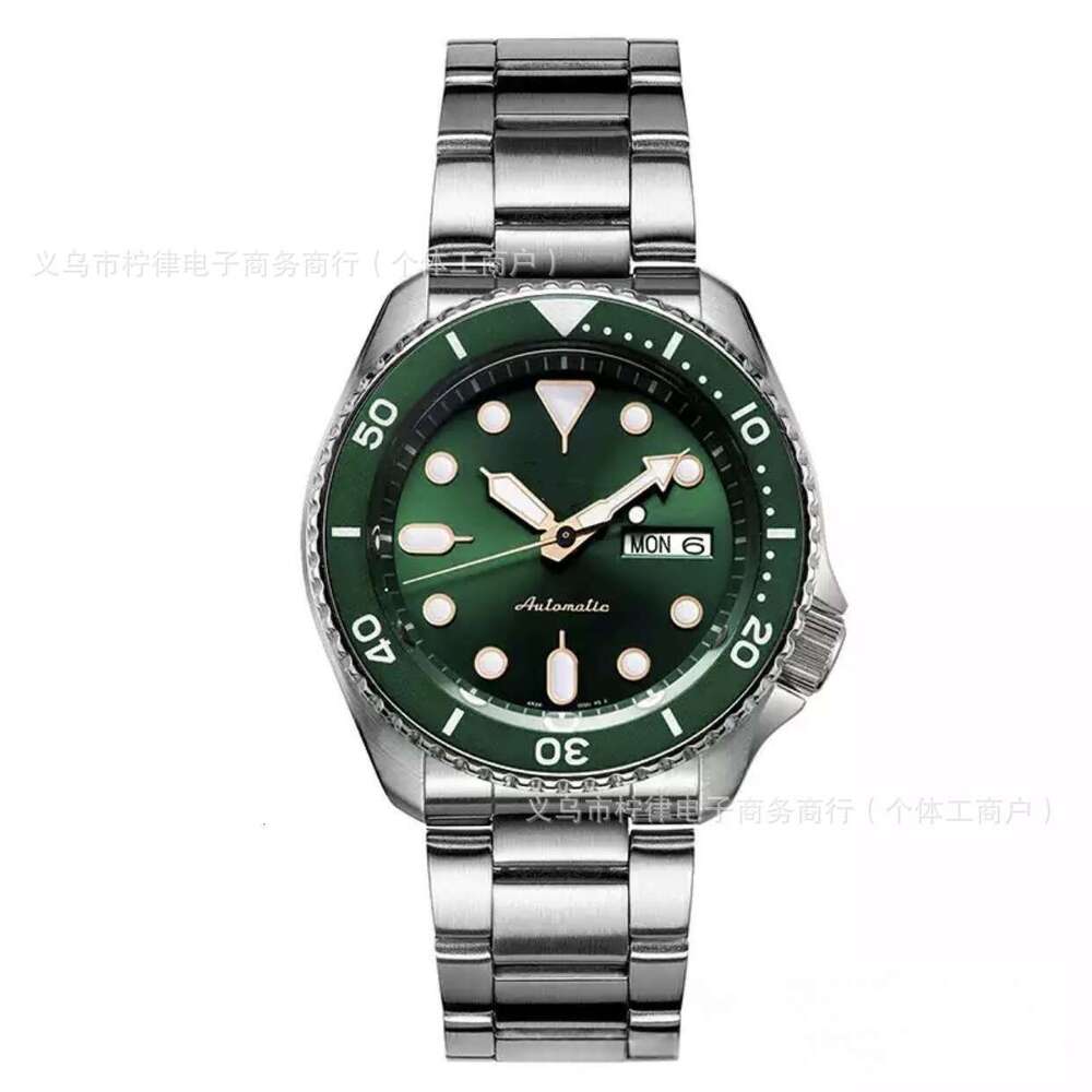 Hot-Selling Round Spiral Crown Single Folding Buckle Business Casual Men's Quartz Watch Diamond-Studded Men's Watch Hip-Hop Wristwatch Water
