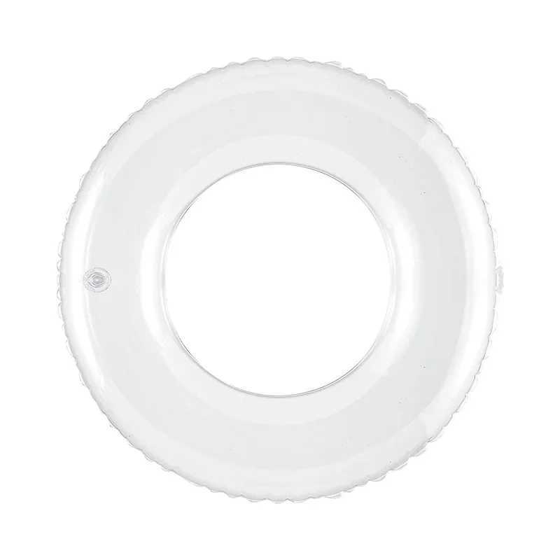 Clear Swimming Ring Adult Kids Thickened Silver Sequin Circle Armpit Circle Unisex Float Blister Ring M260316