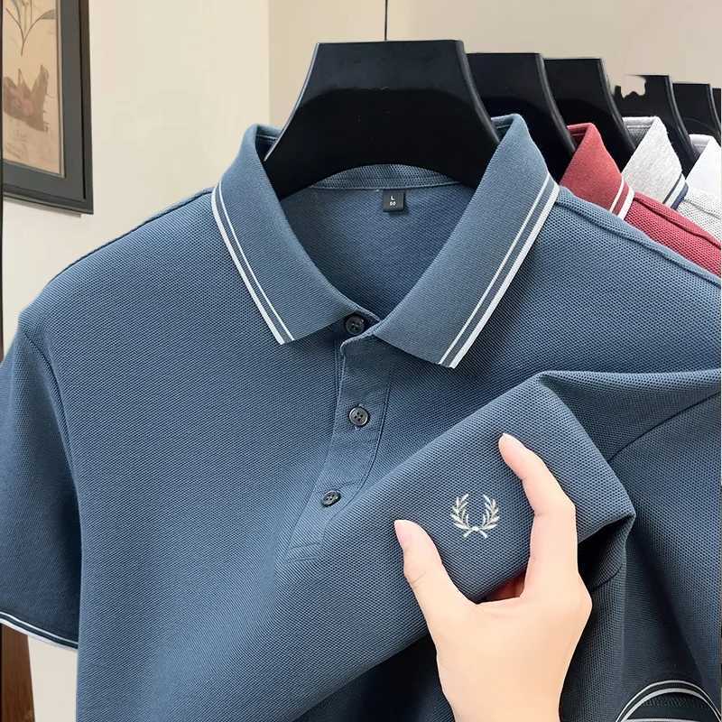 00 pure cotton high-end brand summer designer original exquisite embroidered polo shirt mens comfortable casual short sleev W260316